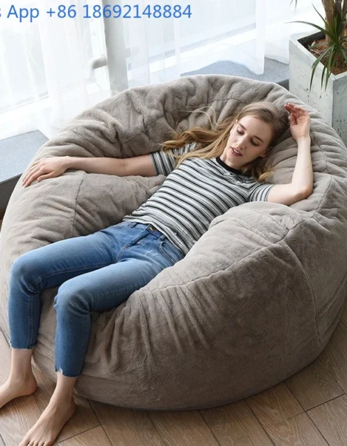 Sofá perezoso Extra grande, bolsa de frijoles de espuma de lujo, sala de estar, balcón, dormitorio, ocio, sillón reclinable nórdico creativo
