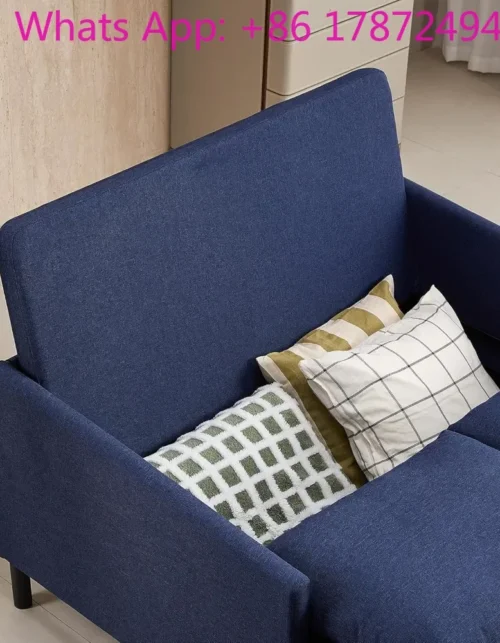 Sofá Cama Convertible, Sofá de Dos Plazas con Cama Extraíble y Almacenamiento