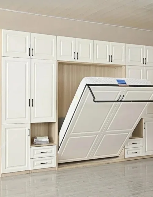 X-S Invisible Multifunctional Wardrobe Integrated Folding Bed, Combination Study Room Bedroom Hidden Wall