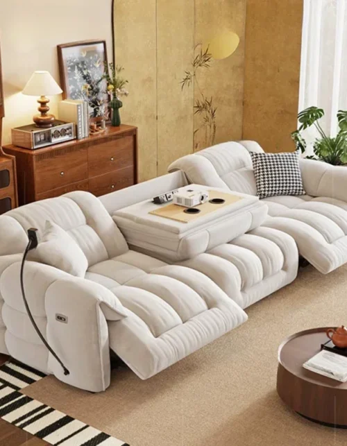 Sofás Profesionales Europeos para Sala de Estar, Diseño Grande, Sofá Reclinable Eléctrico, Sofá Seccional, Tumbonas de Playa para Mujer, Muebles Modernos