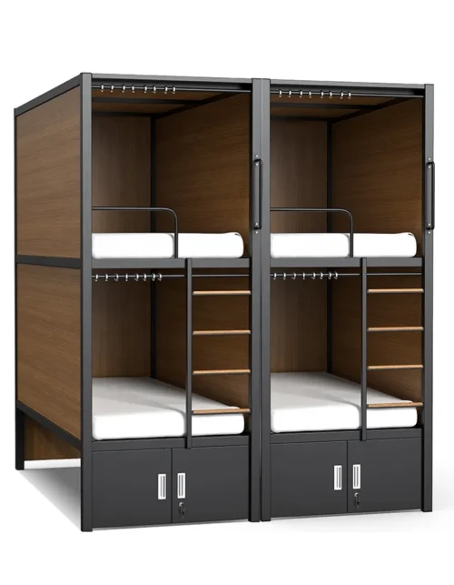 Lodge Hotel Capsule Bed Sleeping Box Pods Bedroom Furniture Sets Bunk Bed for Hotel and Hostel