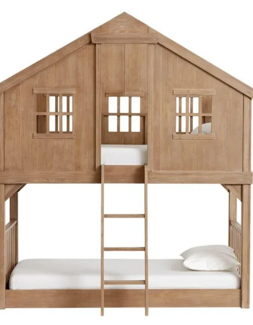 Factory supplies children's bunk bed tree house guardrail bed multi-functional loft castle bed children's furniture