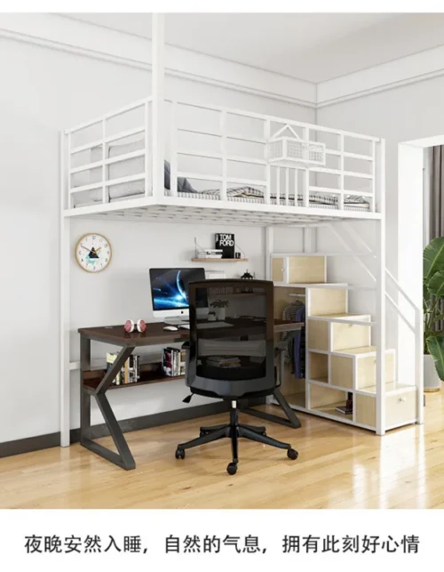 Sótico ahorro de espacio loft cama loft hamaca multifuncional apartamento cama dormitorio tablero colgante