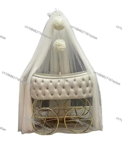 Natural Wood Comfort Crib Multifunctional Convenient Cradle Bunk Bed