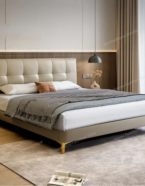 Bedroom Queen Bed Children Modern Loft Luxury Headboards Massage Beauty Bed Space Saving Camas De Casal Lounge Suite Furniture