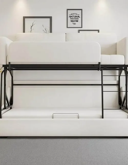 Sofa folding bunk bed small apartment multi-purpose fabric sofa bed children's bunk bed