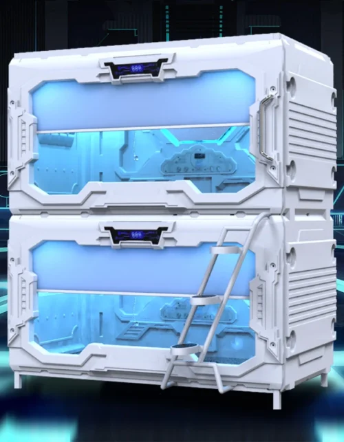 EZ-Home Japanese-style capsule cabin modern space capsule bed simple furniture indoor capsule room apartment hotel  bunk bed