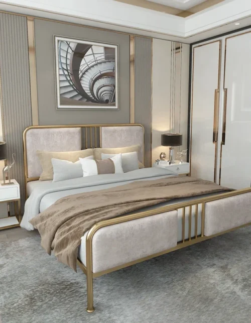Storage Modern Simple Double Bed Frame House Pretty Queen Size Bed Princess Loft Postmodern Cama Queen Size Unique Furniture
