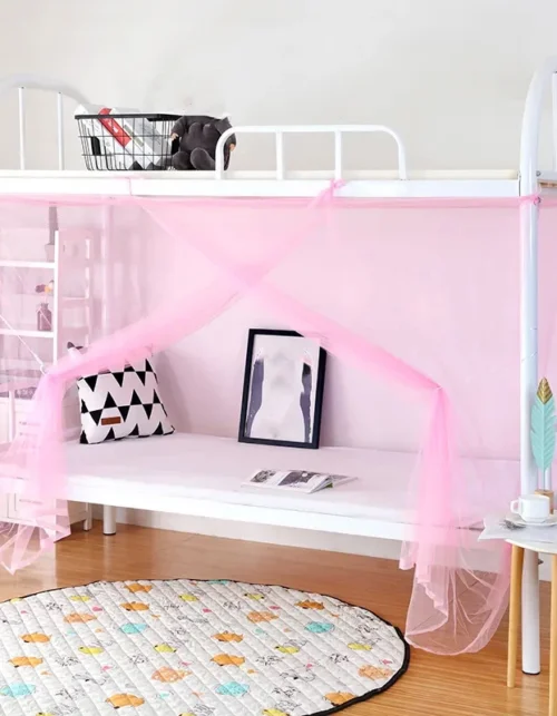 Encrypted Mesh Bunk Beds Mosquito Net With String Simple Student Dormitories Mosquito Net Folding Adult Bed Canopy 0.9-1.5M
